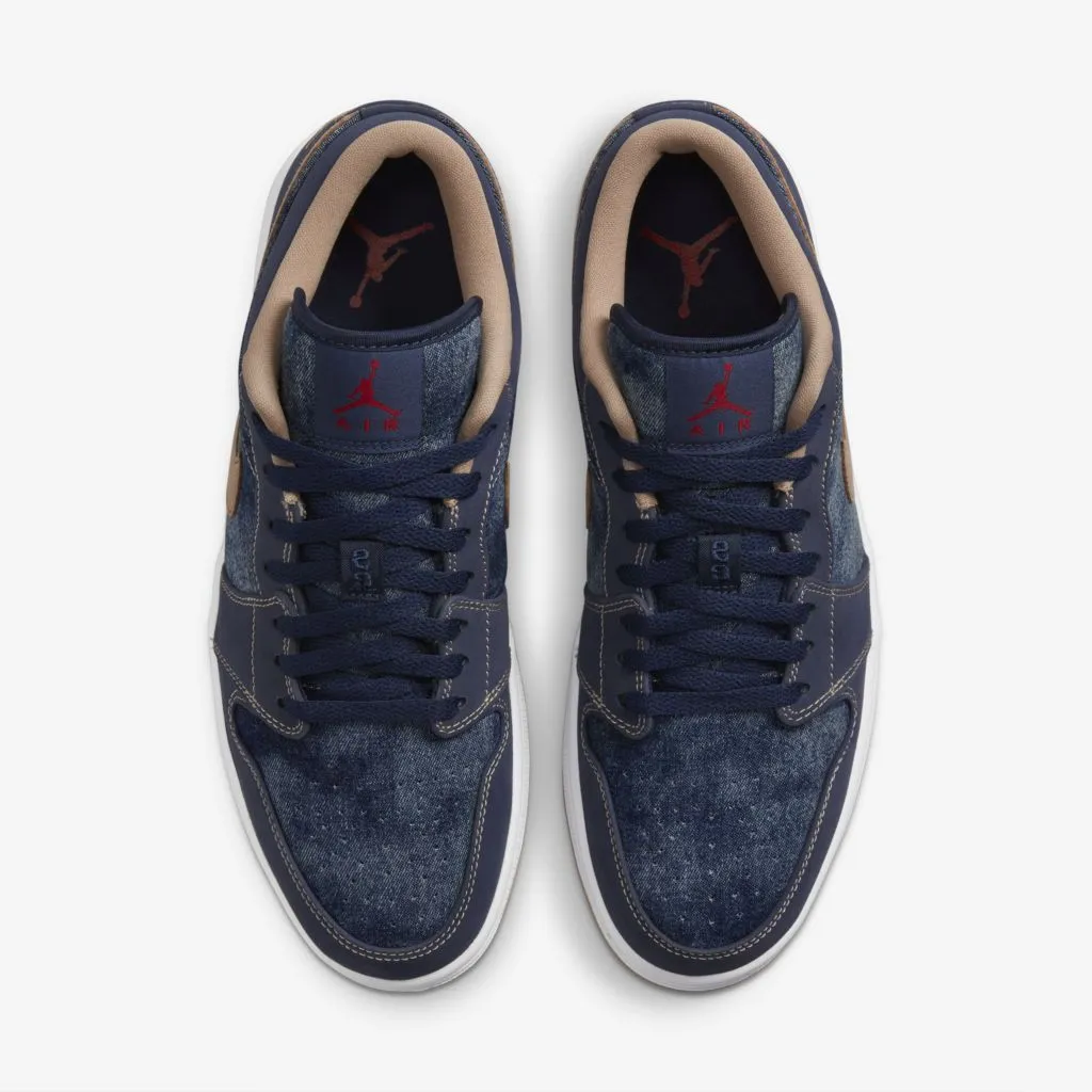 Air Jordan 1 Low SE "Denim" (Midnight Navy/Muslin)(DH1259-400)