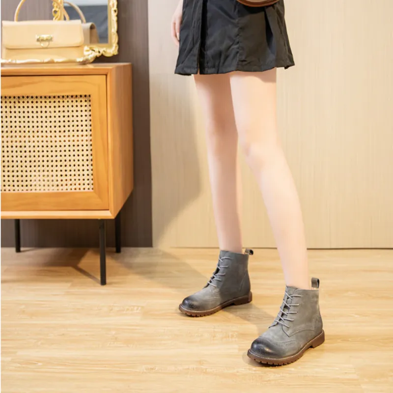 Cuzcare Orthopedic Women Boots Arch Support Warm Waterproof Ankle Boot