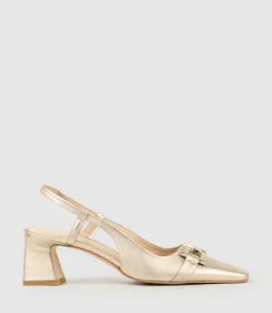 DORINDA70 Block Heel Slingback in Rosegold