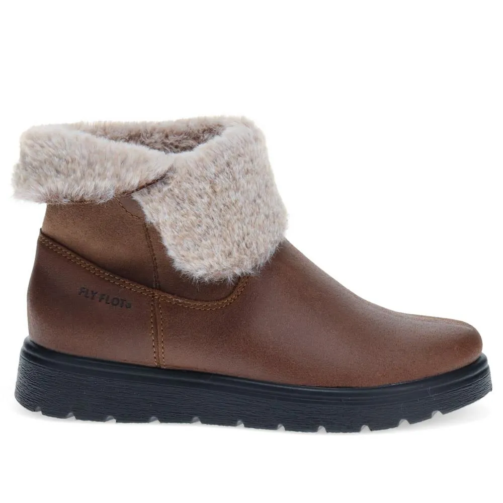 Faux-Fur Ankle Boots  - FLY40039 / 325 641