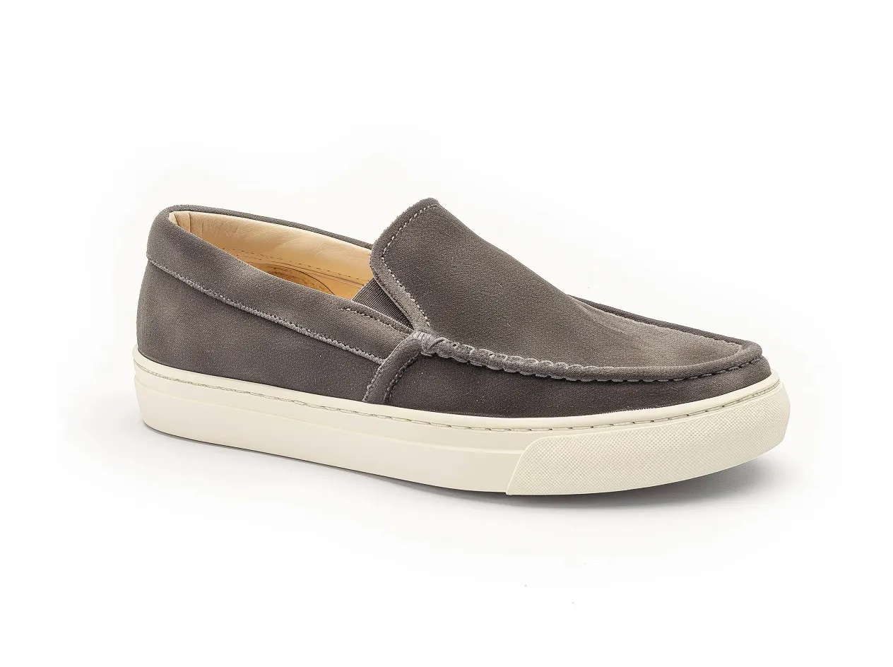 Grey Suede Sperry Loafers  - Summer 2024 Collection