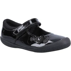 Hush Puppies Rosanna Black Infant Patent School Shoes