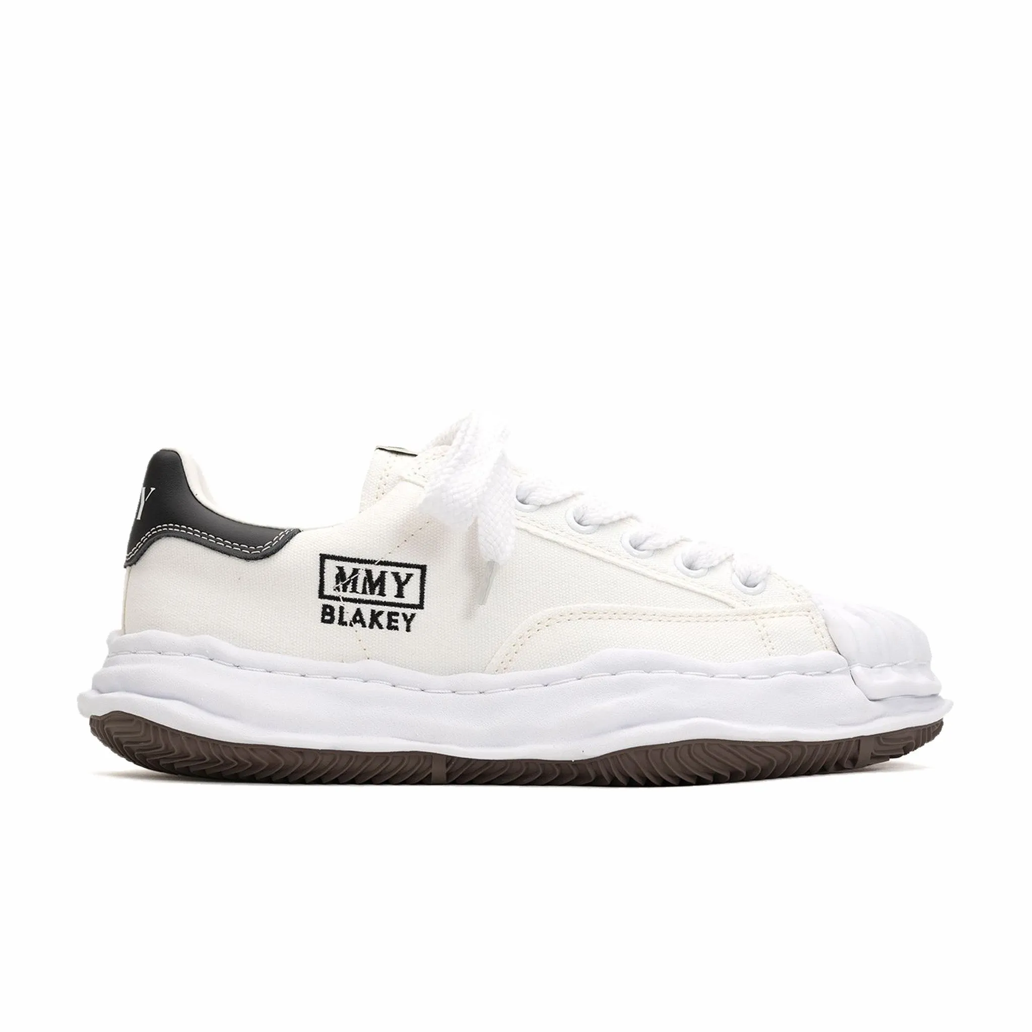 Maison MIHARA YASUHIRO "Blakey" OG Sole Canvas Low-Top Sneaker (White)