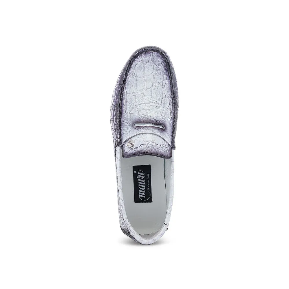 Mauri 3517-1 Alligator White Dirty Black