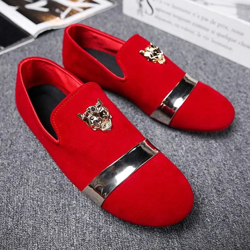 Men's Casual  Suede Shoes Slip-On Walking Shoes Summer Loafers