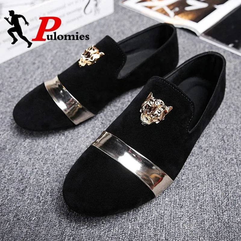 Men's Casual  Suede Shoes Slip-On Walking Shoes Summer Loafers