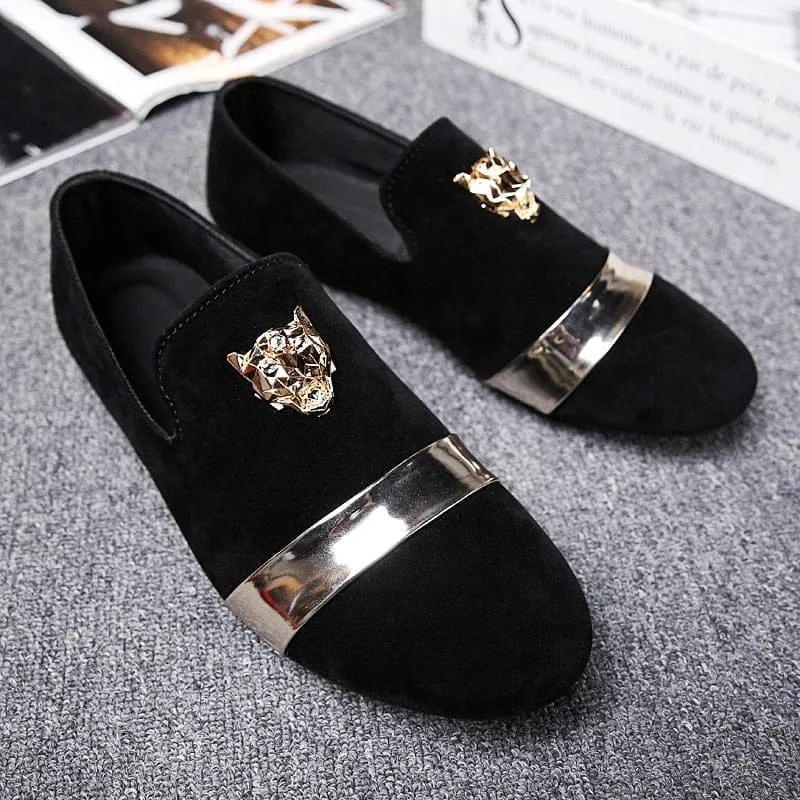 Men's Casual  Suede Shoes Slip-On Walking Shoes Summer Loafers