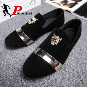 Men's Casual  Suede Shoes Slip-On Walking Shoes Summer Loafers