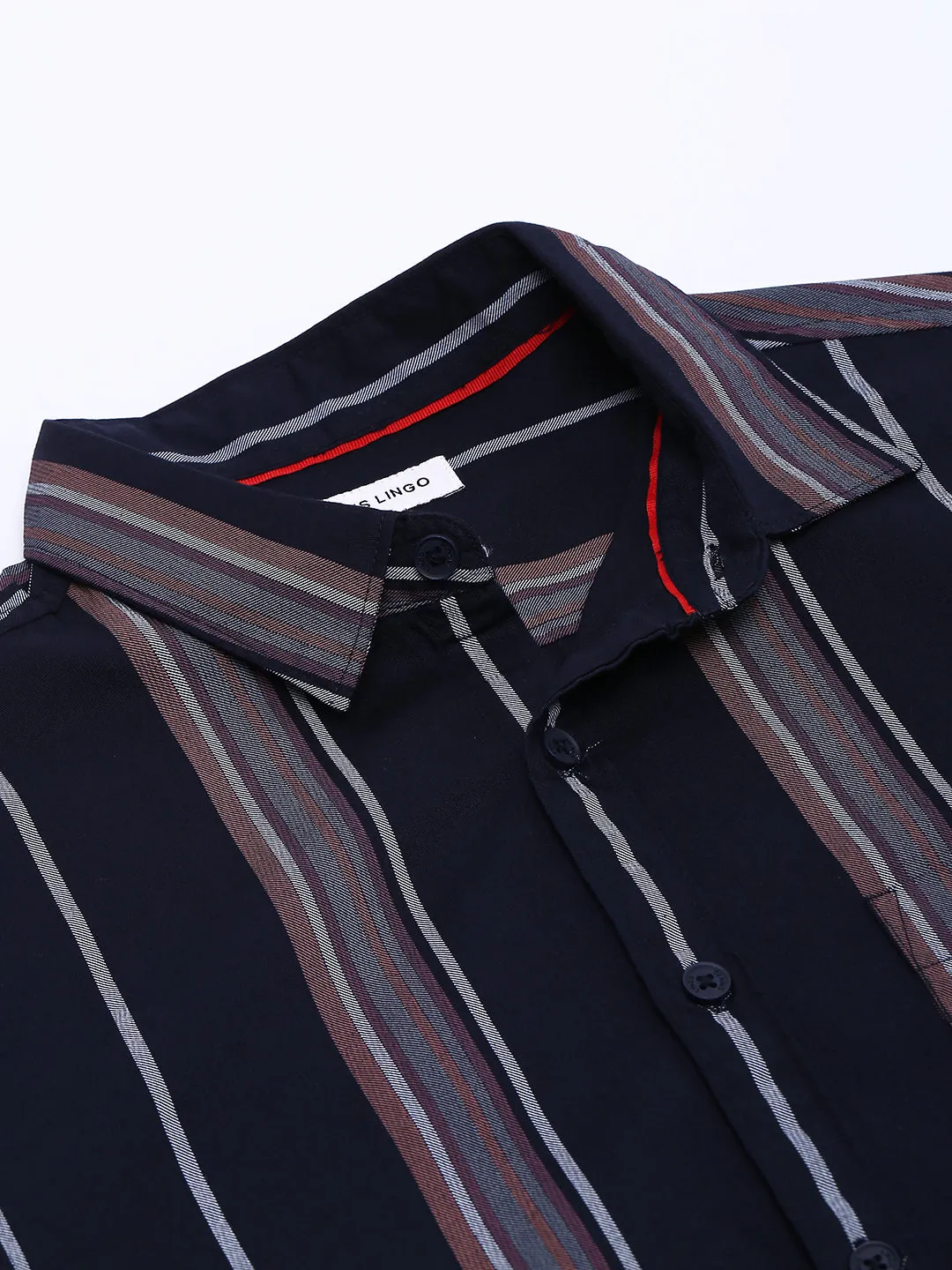 Men's Striped Slim Fit Casual Shirt