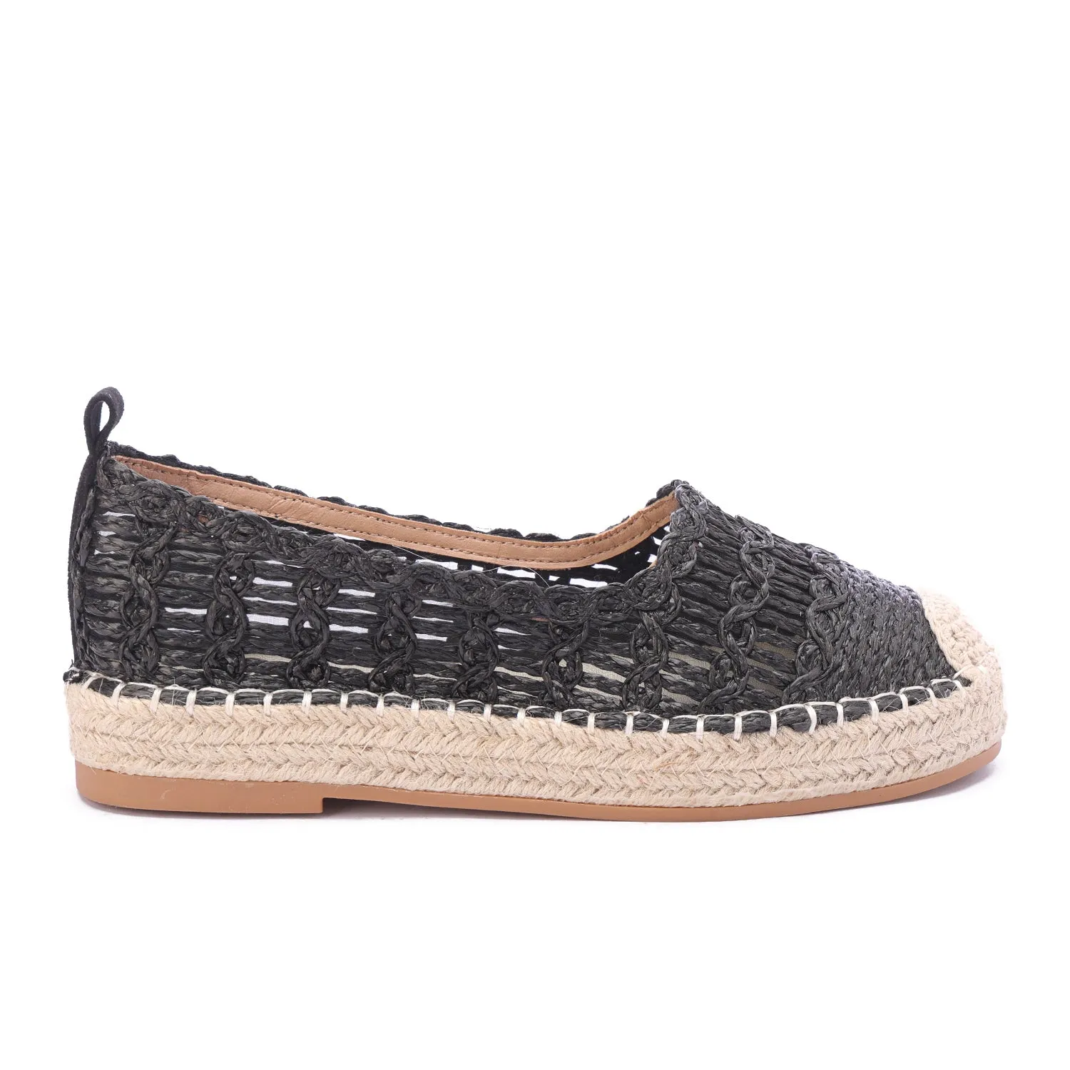 Terra Weave Artisan Espadrille - Black