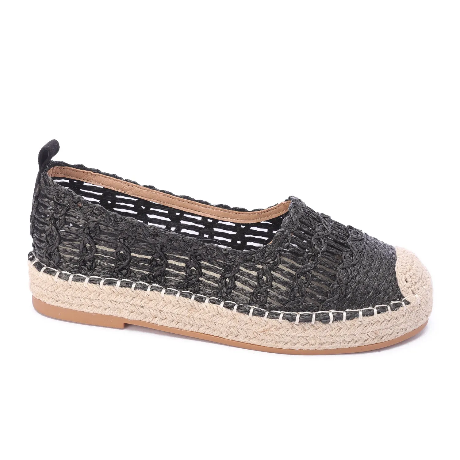 Terra Weave Artisan Espadrille - Black