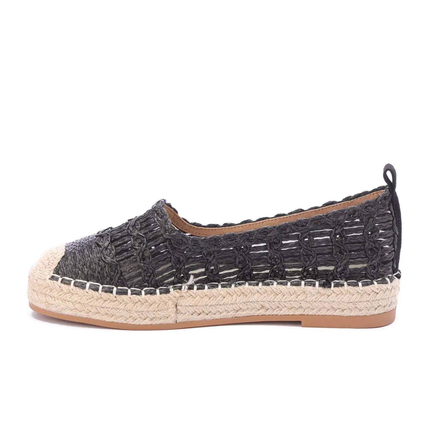 Terra Weave Artisan Espadrille - Black