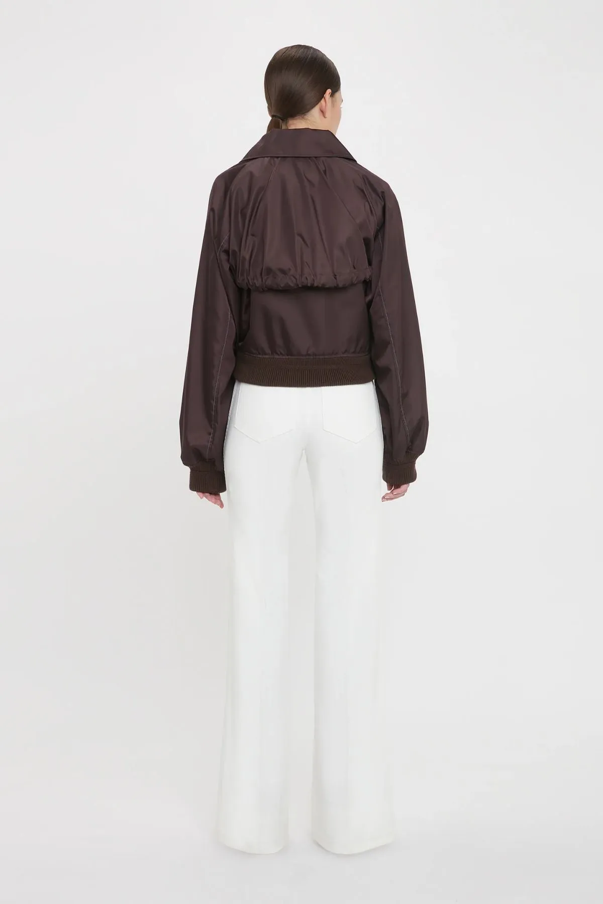 Victoria Beckham Harrington Bomber Jacket - Ebony
