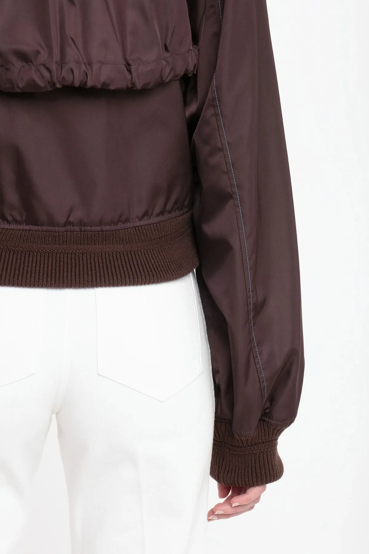 Victoria Beckham Harrington Bomber Jacket - Ebony