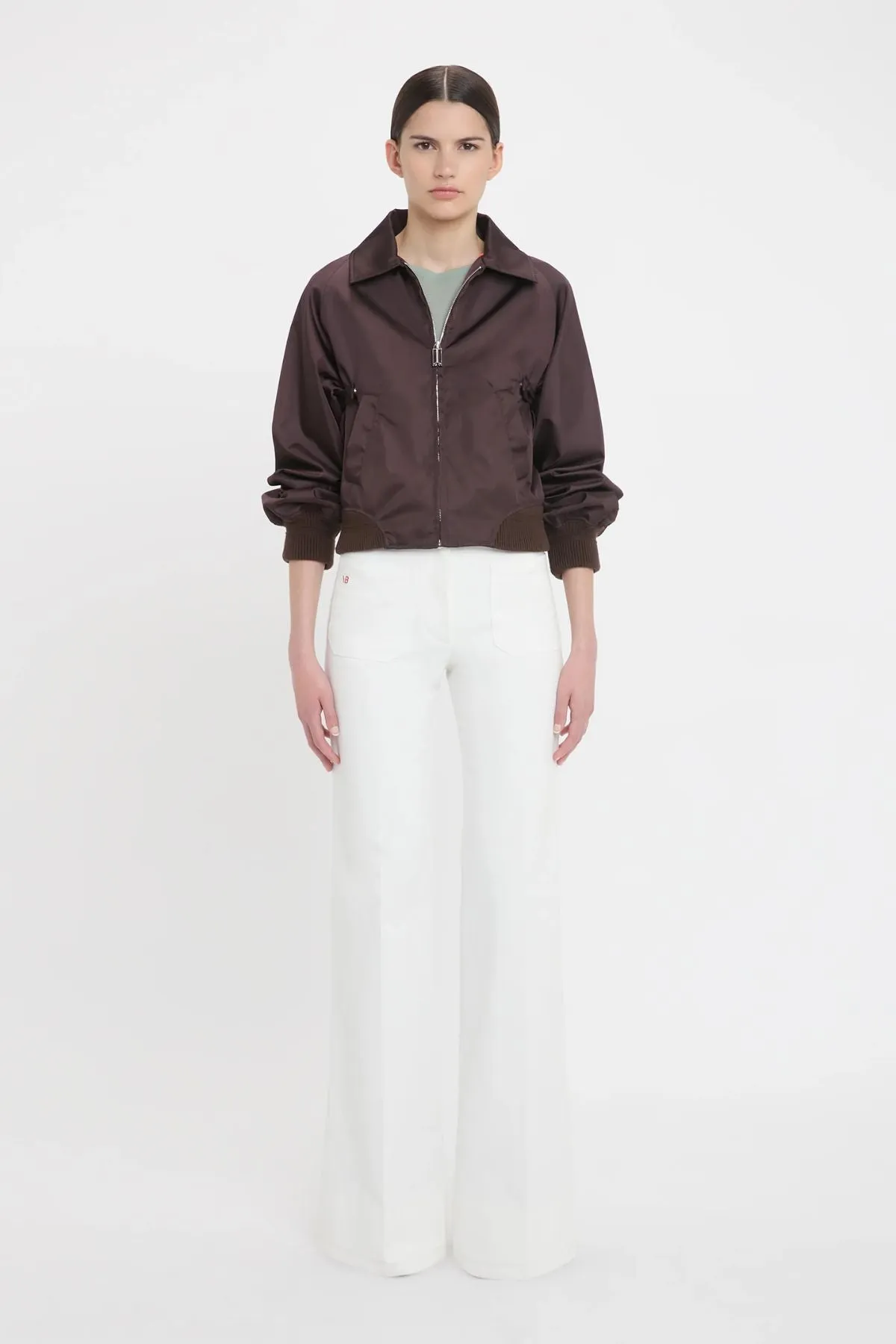 Victoria Beckham Harrington Bomber Jacket - Ebony
